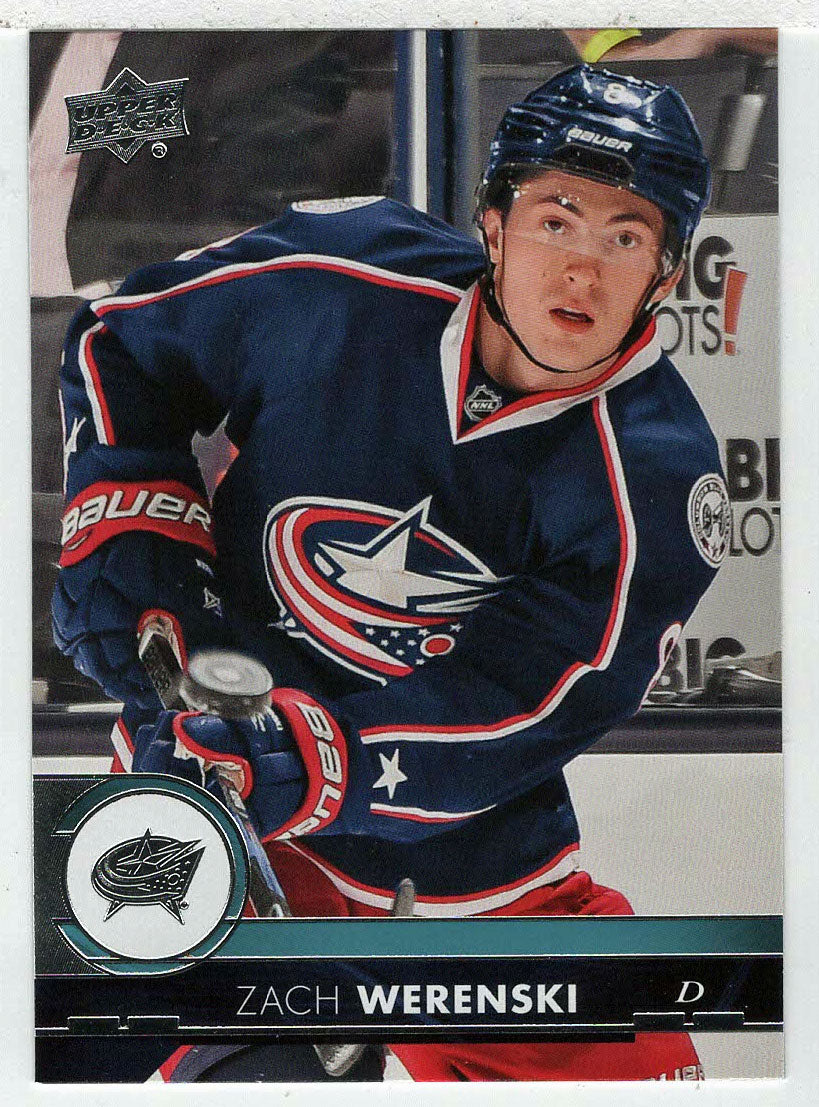 Zach Werenski - Columbus Blue Jackets (NHL Hockey Card) 2017-18 Upper Deck # 56 Mint