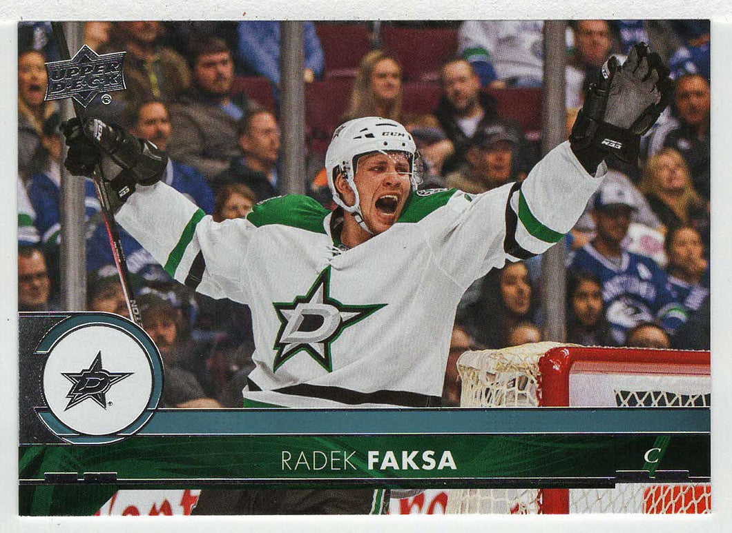 Radek Faksa - Dallas Stars (NHL Hockey Card) 2017-18 Upper Deck # 59 Mint