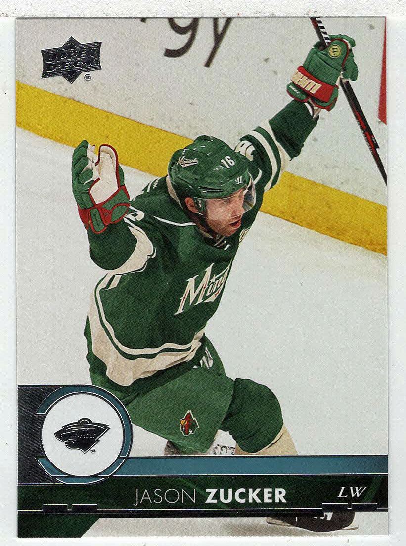 Jason Zucker - Minnesota Wild (NHL Hockey Card) 2017-18 Upper Deck # 96 Mint