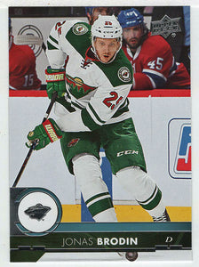 Jonas Brodin - Minnesota Wild (NHL Hockey Card) 2017-18 Upper Deck # 97 Mint