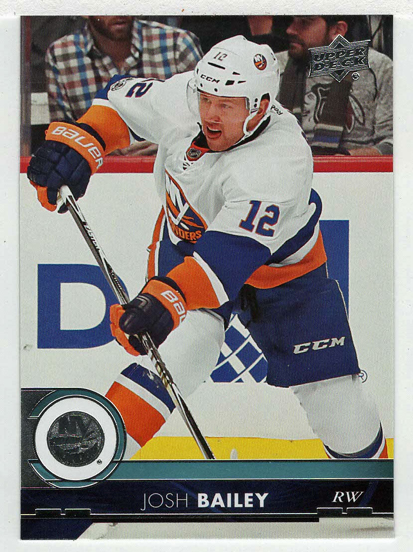 Josh Bailey - New York Islanders (NHL Hockey Card) 2017-18 Upper Deck # 123 Mint
