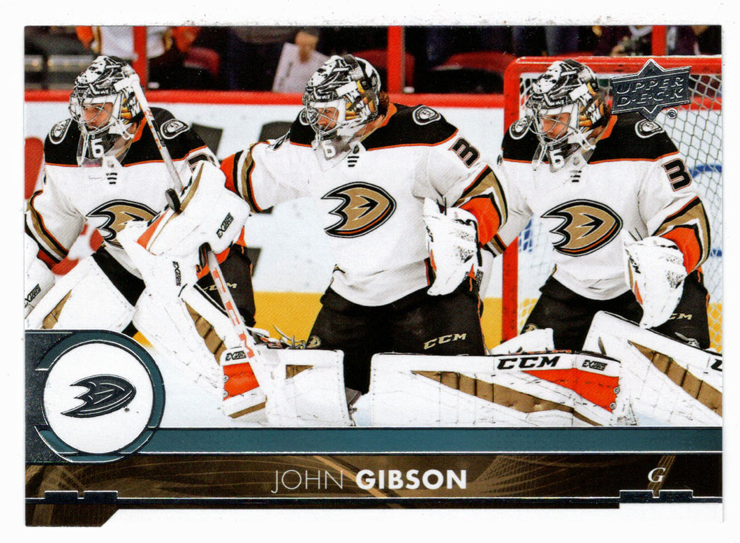 John Gibson - Anaheim Ducks (NHL Hockey Card) 2017-18 Upper Deck # 252 Mint
