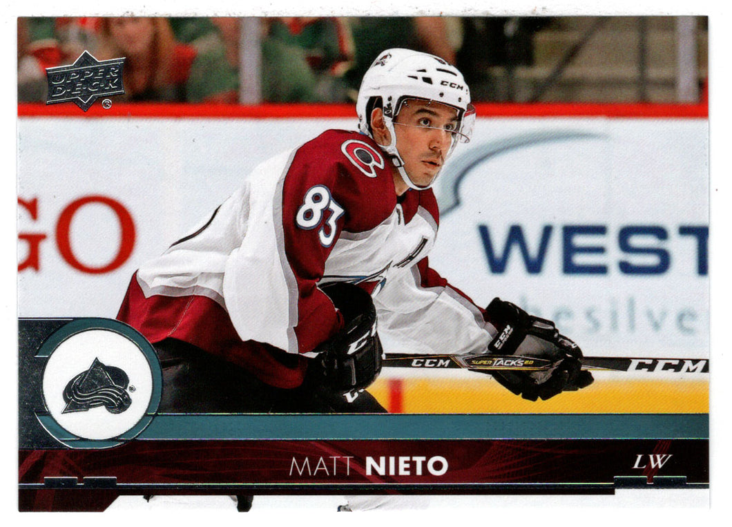 Matt Nieto - Colorado Avalanche (NHL Hockey Card) 2017-18 Upper Deck # 298 Mint