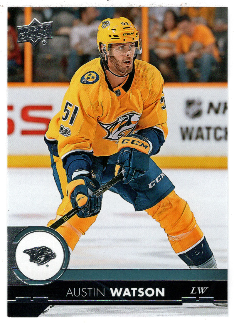 Austin Watson - Nashville Predators (NHL Hockey Card) 2017-18 Upper Deck # 353 Mint