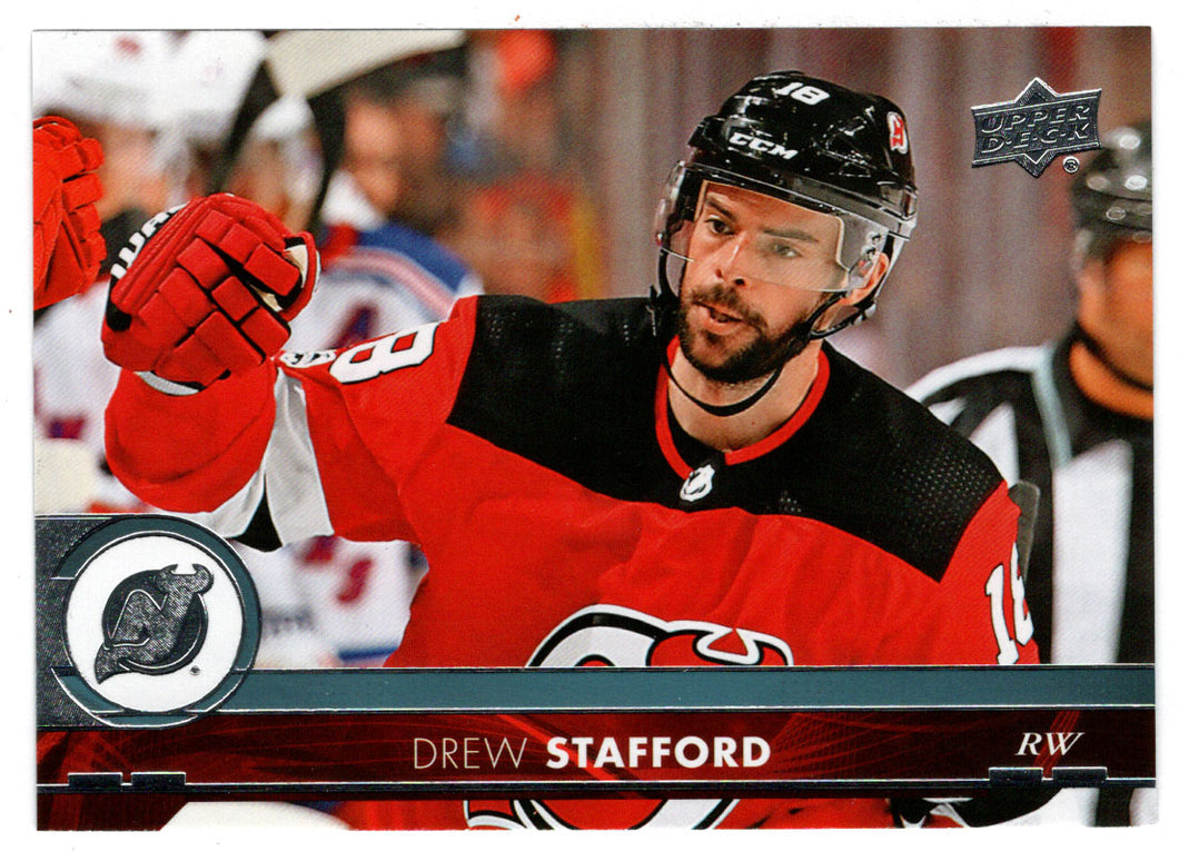 Drew Stafford - New Jersey Devils (NHL Hockey Card) 2017-18 Upper Deck # 364 Mint