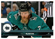Paul Martin - San Jose Sharks (NHL Hockey Card) 2017-18 Upper Deck # 399 Mint