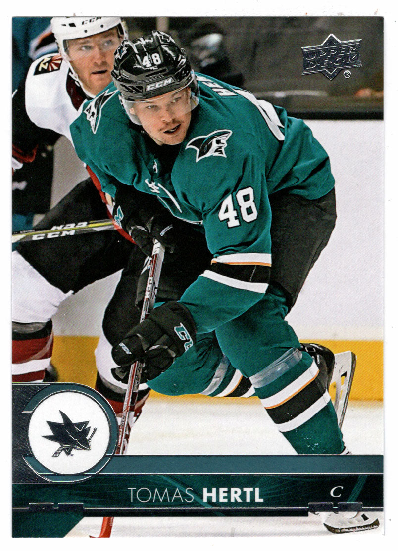 Tomas Hertl - San Jose Sharks (NHL Hockey Card) 2017-18 Upper Deck # 401 Mint