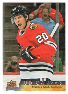 Brandon Saad - Chicago Blackhawks (NHL Hockey Card) 2017-18 Upper Deck Canvas # C 138 Mint