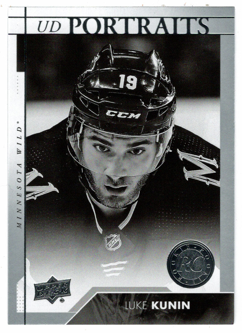 Luke Kunin -  Minnesota Wild (NHL Hockey Card) 2017-18 Upper Deck Portraits # P-86 Mint