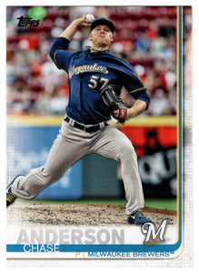 Chase Anderson - Milwaukee Brewers (MLB Baseball Card) 2019 Topps # 5 Mint