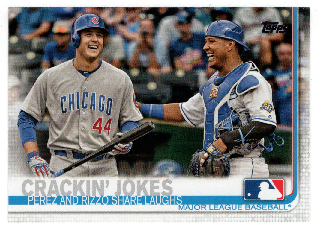 Anthony Rizzo - Salvador Perez - Crackin' Jones (MLB Baseball Card) 2019 Topps # 12 Mint