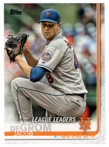 Jacob deGrom - New York Mets - League Leaders (MLB Baseball Card) 2019 Topps # 19 Mint