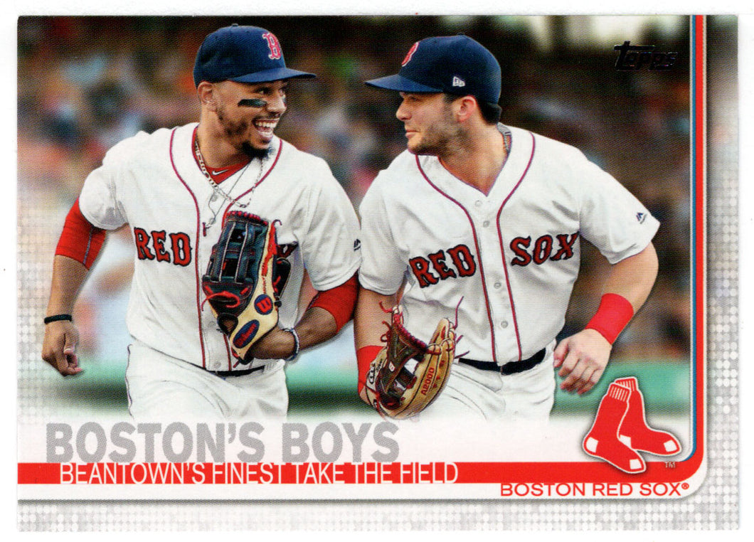 Mookie Betts - Andrew Benintendi - Boston's Boys (MLB Baseball Card) 2019 Topps # 28 Mint