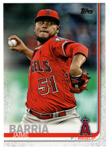 Jaime Barria - Los Angeles Angels (MLB Baseball Card) 2019 Topps # 206 Mint