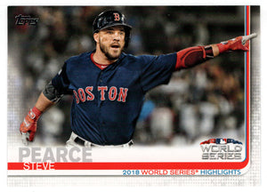 Steve Pearce - Boston Red Sox  - World Series Highlights (MLB Baseball Card) 2019 Topps # 275 Mint