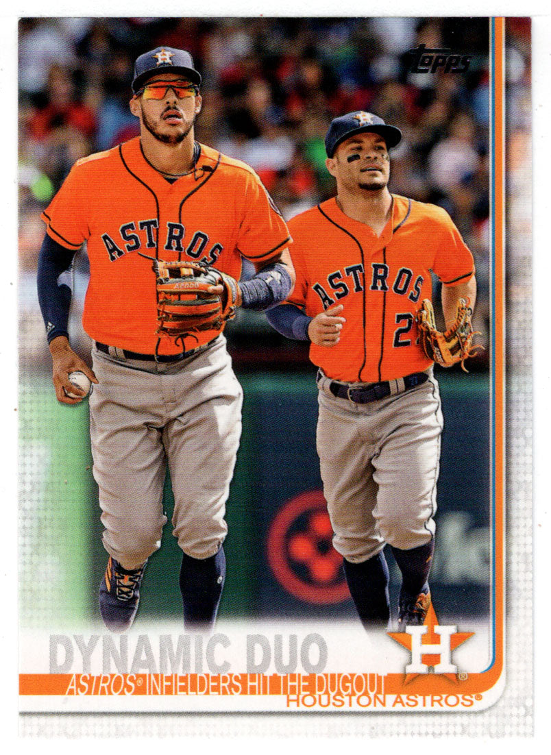 Carlos Correa - Jose Altuve - Dynamic Duo (MLB Baseball Card) 2019 Topps # 294 Mint