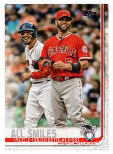 Albert Pujols - Mookie Betts - All Smiles (MLB Baseball Card) 2019 Topps # 295 Mint