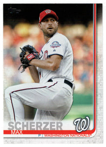 Max Scherzer - Washington Nationals (MLB Baseball Card) 2019 Topps # 344 Mint