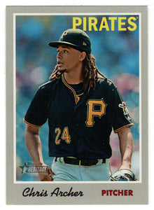 Chris Archer - Pittsburgh Pirates (MLB Baseball Card) 2019 Topps Heritage # 52 Mint