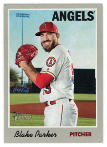Blake Parker - Los Angeles Angels (MLB Baseball Card) 2019 Topps Heritage # 132 Mint