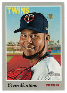 Ervin Santana - Minnesota Twins (MLB Baseball Card) 2019 Topps Heritage # 336 Mint