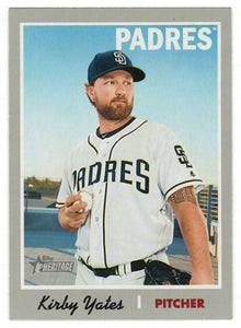 Kirby Yates - San Diego Padres (MLB Baseball Card) 2019 Topps Heritage # 345 Mint