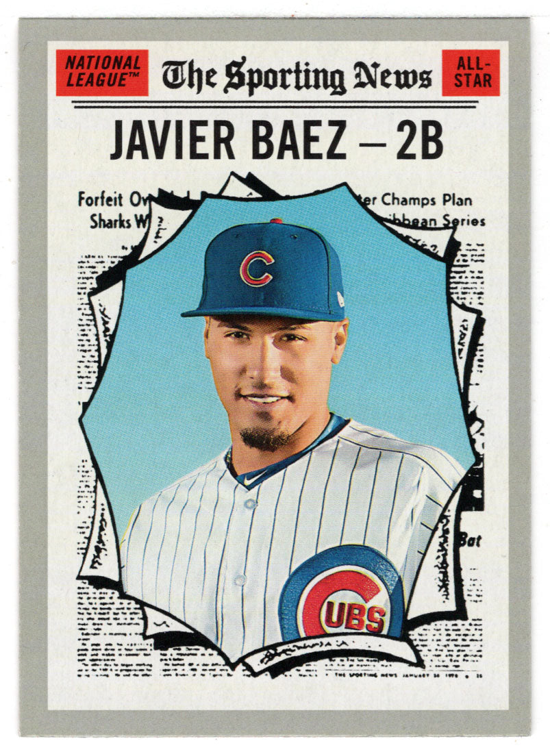 Javier Baez - Chicago Cubs - All-Star Team (MLB Baseball Card) 2019 Topps Heritage # 363 Mint