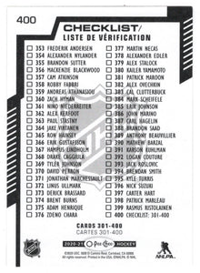 Checklist # 4 (NHL Hockey Card) 2020-21 O-Pee-Chee # 400 Mint