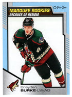 Brayden Burke - Arizona Coyotes - Marquee Rookies (NHL Hockey Card) 2020-21 O-Pee-Chee BLUE # 633 Mint