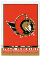Checklist - Ottawa Senators (NHL Hockey Card) 2020-21 O-Pee-Chee RETRO # 571 Mint