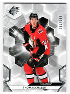 Thomas Chabot 293/299 - Ottawa Senators (NHL Hockey Card) 2020-21 Upper Deck SPx # 48 Mint