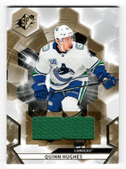 Quinn Hughes - Vancouver Canucks (NHL Hockey Card) 2020-21 Upper Deck SPx Jersey # 43 Mint