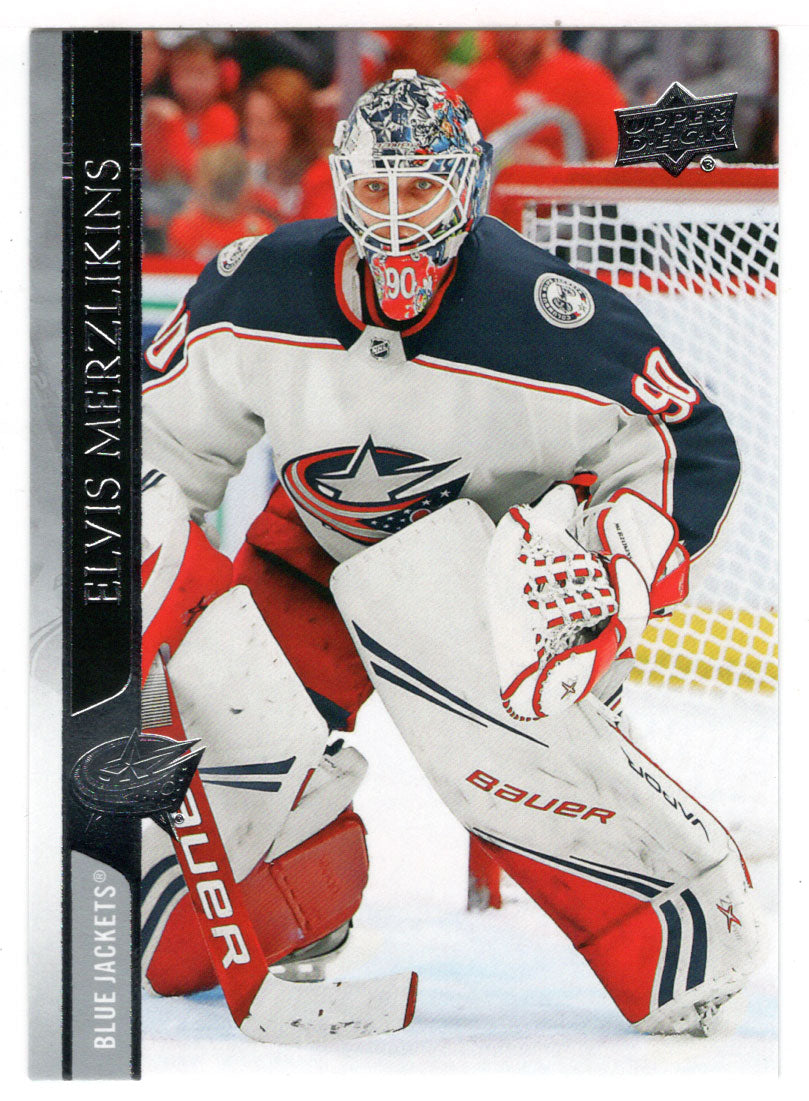 Elvis Merzlikins - Columbus Blue Jackets (NHL Hockey Card) 2020-21 Upper Deck # 55 Mint