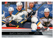 Zach Sanford - St. Louis Blues (NHL Hockey Card) 2020-21 Upper Deck # 156 Mint