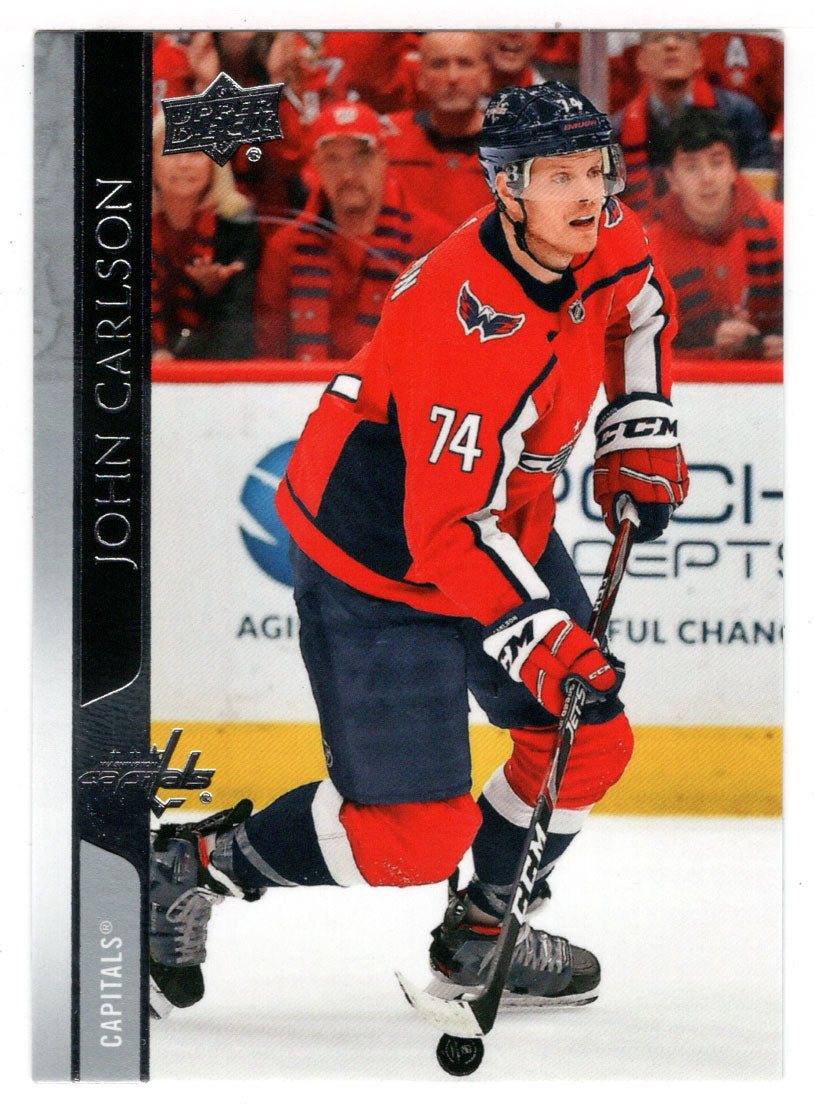 John Carlson - Washington Capitals (NHL Hockey Card) 2020-21 Upper Deck # 186 Mint