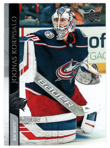 Joonas Korpisalo - Columbus Blue Jackets (NHL Hockey Card) 2020-21 Upper Deck # 308 Mint