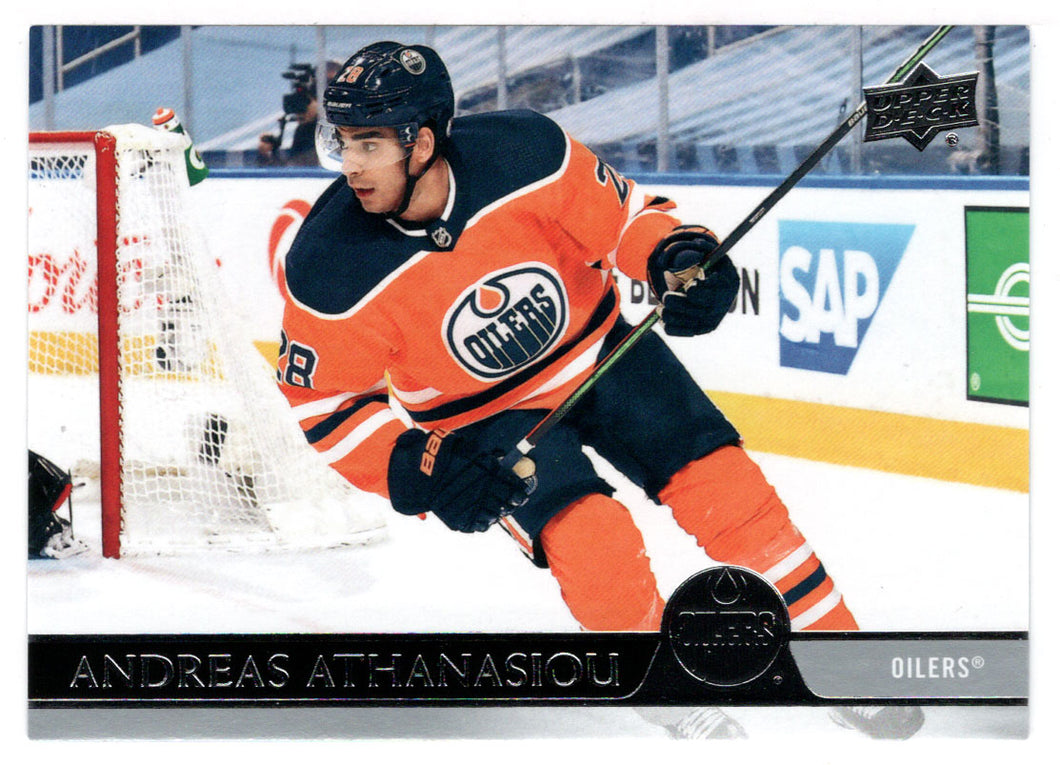 Andreas Athanasiou - Edmonton Oilers (NHL Hockey Card) 2020-21 Upper Deck # 323 Mint