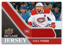 Load image into Gallery viewer, Shea Weber - Montreal Canadiens (NHL Hockey Card) 2020-21 Upper Deck Game Used Jersey # CJ-SW Mint
