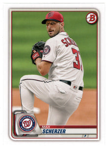 Max Scherzer - Washington Nationals (MLB Baseball Card) 2020 Bowman # 53 Mint