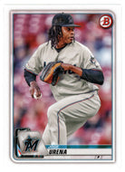 Jose Urena - Miami Marlins (MLB Baseball Card) 2020 Bowman # 60 Mint