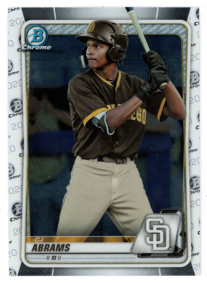 CJ Abrams - San Diego Padres (MLB Baseball Card) 2020 Bowman Chrome Prospects # BCP-62 Mint