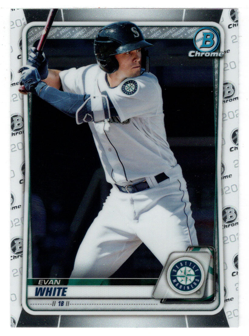 Evan White - Seattle Mariners (MLB Baseball Card) 2020 Bowman Chrome Prospects # BCP-77 Mint