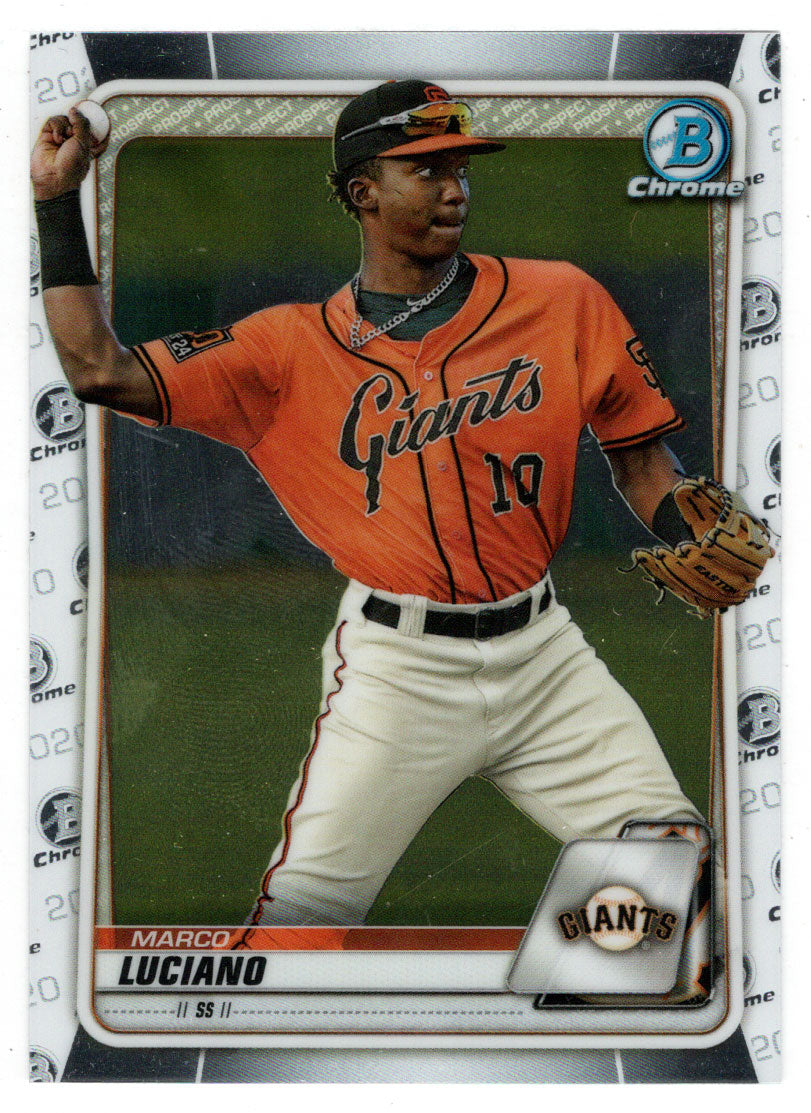 Marco Luciano - San Francisco Giants (MLB Baseball Card) 2020 Bowman Chrome Prospects # BCP-103 Mint