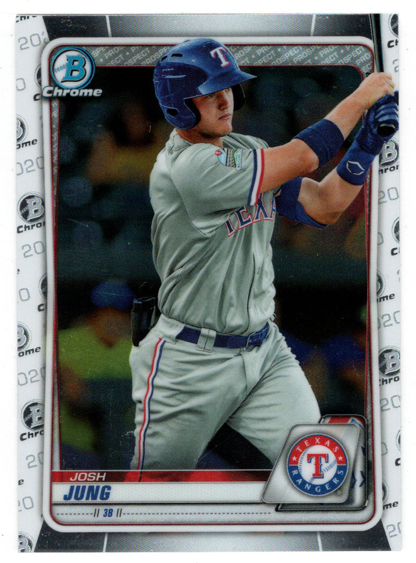 Josh Jung - Texas Rangers (MLB Baseball Card) 2020 Bowman Chrome Prospects # BCP-113 Mint