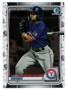 Leody Taveras - Texas Rangers (MLB Baseball Card) 2020 Bowman Chrome Prospects # BCP-127 Mint