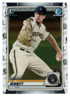 Nick Bennett - Milwaukee Brewers (MLB Baseball Card) 2020 Bowman Chrome Prospects # BCP-140 Mint