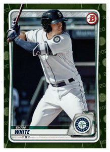 Evan White - Seattle Mariners (MLB Baseball Card) 2020 Bowman Prospects Camo # BP-77 Mint