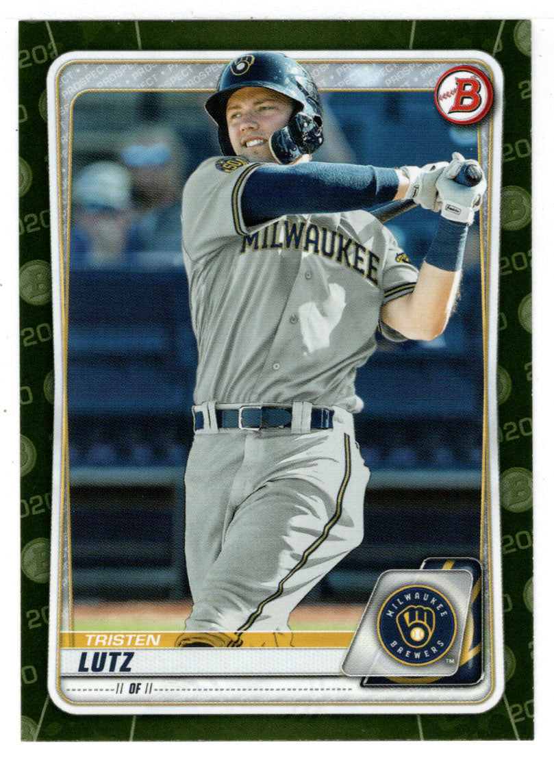 Tristen Lutz - Milwaukee Brewers (MLB Baseball Card) 2020 Bowman Prospects Camo # BP-81 Mint