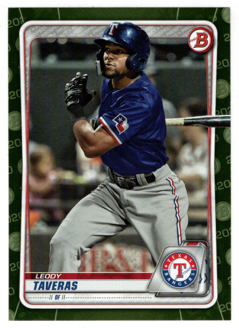 Leody Taveras - Texas Rangers (MLB Baseball Card) 2020 Bowman Prospects Camo # BP-127 Mint