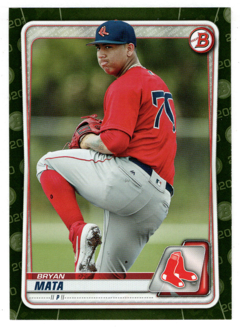 Bryan Mata - Boston Red Sox (MLB Baseball Card) 2020 Bowman Prospects Camo # BP-128 Mint